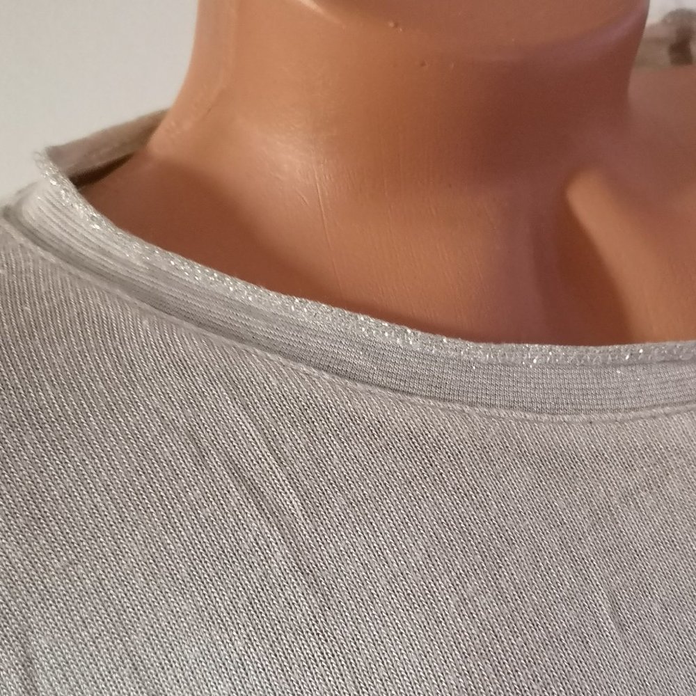 Manguun Cream Long Sleeves Shirt Creme/Silver Trim - Picture 6 of 7